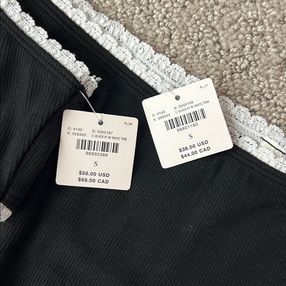 Anthropologie Set Lace-Trim Scoop-Neck Bra & Lace-Trim High-Waisted Briefs S NWT - Picture 13 of 13